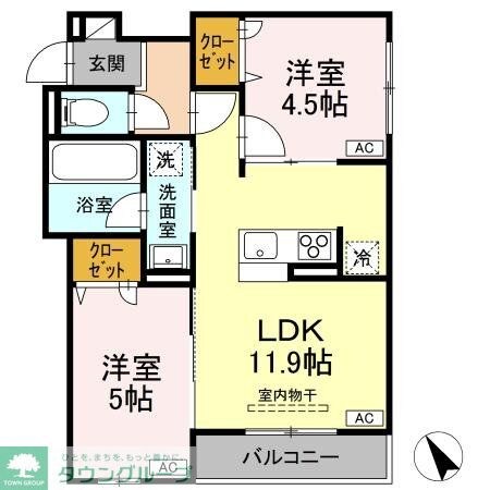 Asset-Court元横山町の物件間取画像