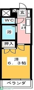 ホワイトウイング東浅川の物件間取画像