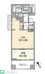 クリオ立川弐番館の物件間取画像