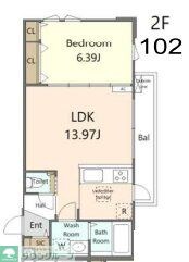 アゼリアの物件間取画像