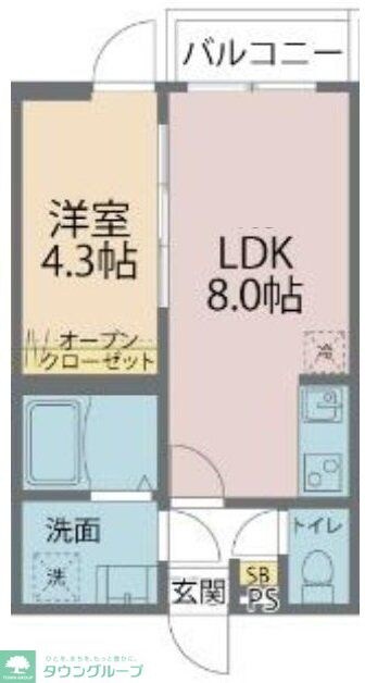 カインドネス八王子元本郷の物件間取画像