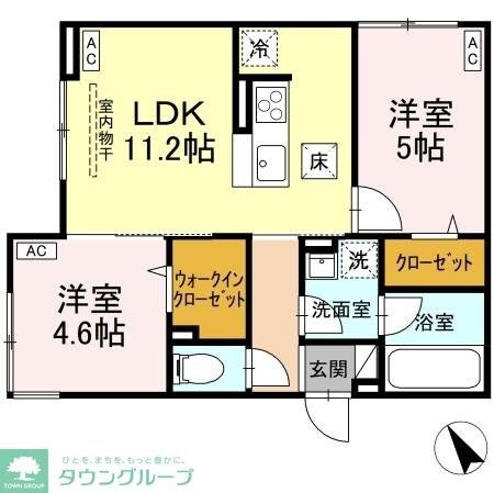 Asset-Court元横山町の物件間取画像