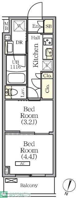 ARKMARK世田谷砧の物件間取画像