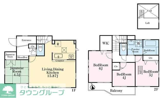 三鷹市井の頭1丁目戸建の物件間取画像