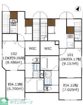 vent下高井戸の物件間取画像