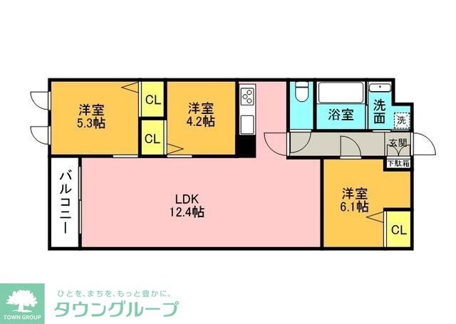 THE BELUGA 世田谷 RESIDENCEの物件間取画像