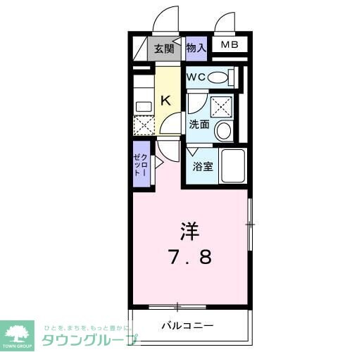 パークランド国立の物件間取画像