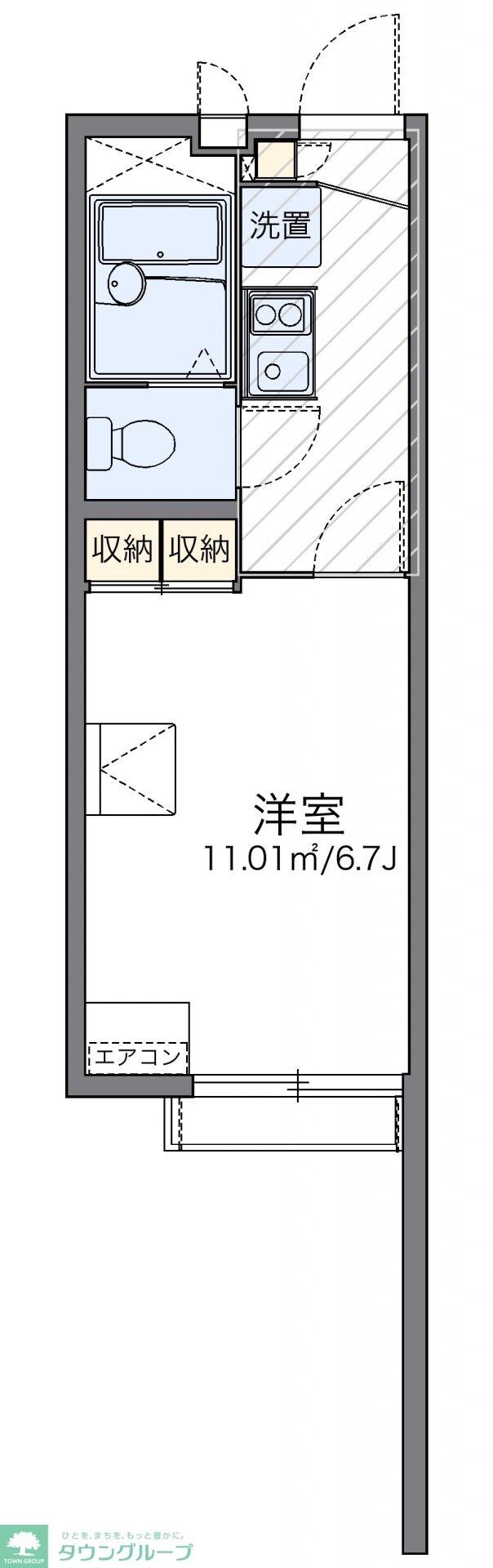 レオパレスクレストの物件間取画像