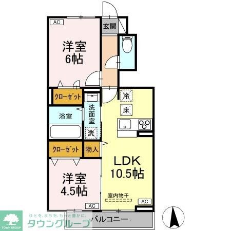 ガーネット IIの物件間取画像