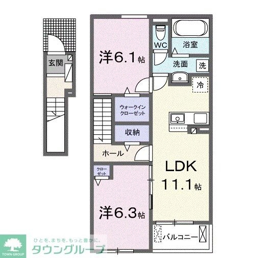 ココ ファミリア IIの物件間取画像