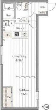 ZESTY桜新町の物件間取画像