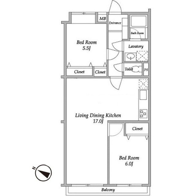 ガーデンハウス千歳船橋の物件間取画像