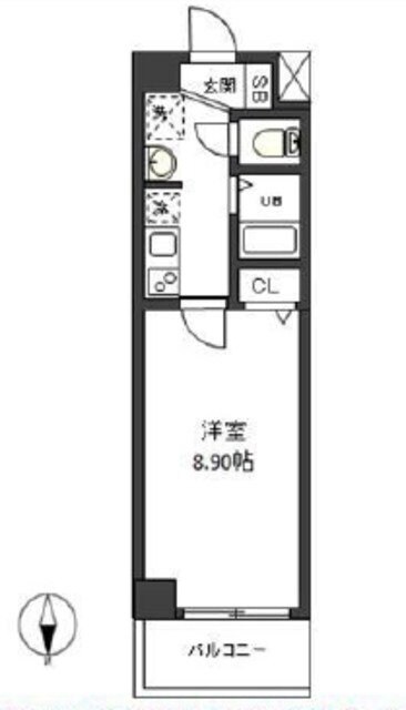 コンフィアンサ等々力の物件間取画像