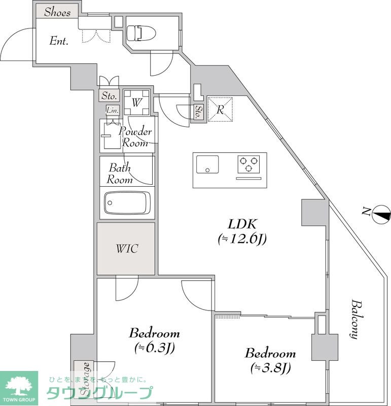 ルミーク千歳船橋の物件間取画像