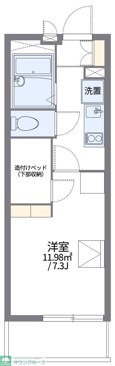 レオパレスEASTAGEIの物件間取画像