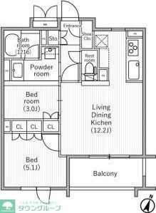 nidoSAKURAGAOKAの物件間取画像