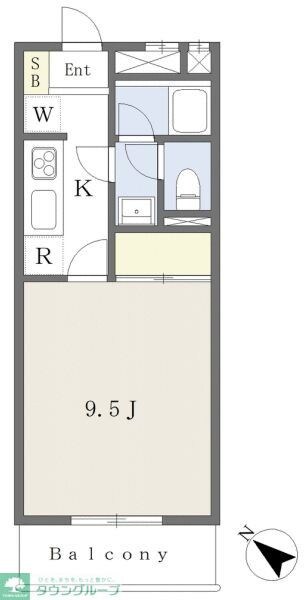 パレドール玉川の物件間取画像