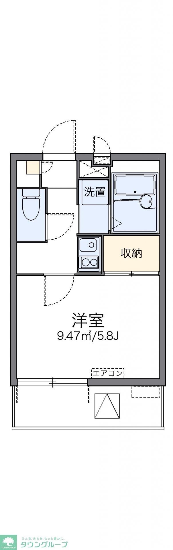 レオパレスパルフェタムール北沢の物件間取画像