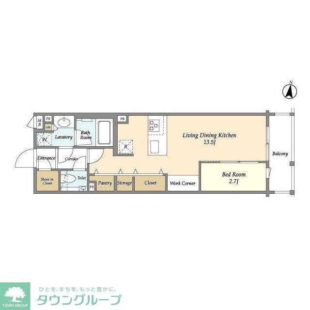 コンフォリア北沢の物件間取画像