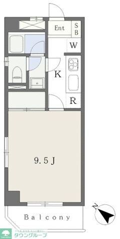 パレドール玉川の物件間取画像