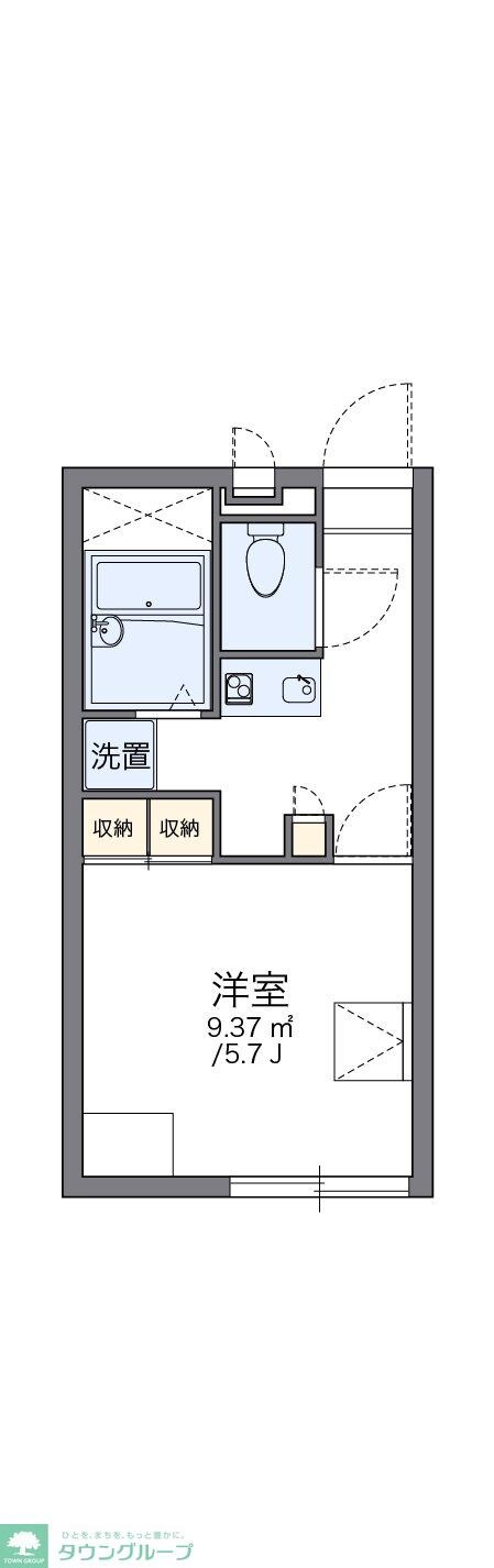 レオパレスアビィロード烏山の物件間取画像