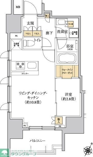 グレーシアフィット三軒茶屋の物件間取画像