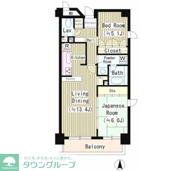 アミ浜田山の物件間取画像