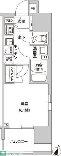 ラクラス幡ヶ谷の物件間取画像
