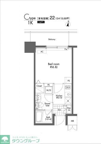 プライムアーバン初台の物件間取画像
