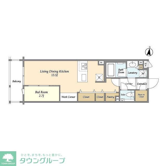 コンフォリア北沢の物件間取画像