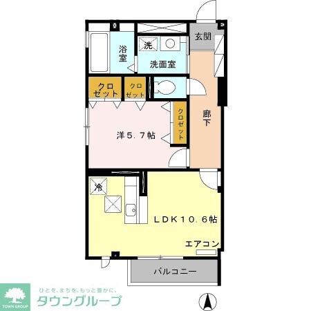 Cherry Courtの物件間取画像