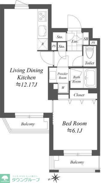 グランデュオ世田谷XIの物件間取画像
