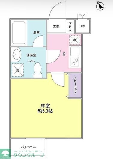 ヒルサイド二子玉川の物件間取画像