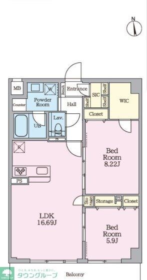 Daiwa Grace Maison Futakotamagawaの物件間取画像