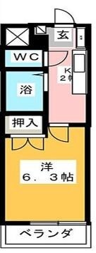 ホワイトウイング東浅川の物件間取画像