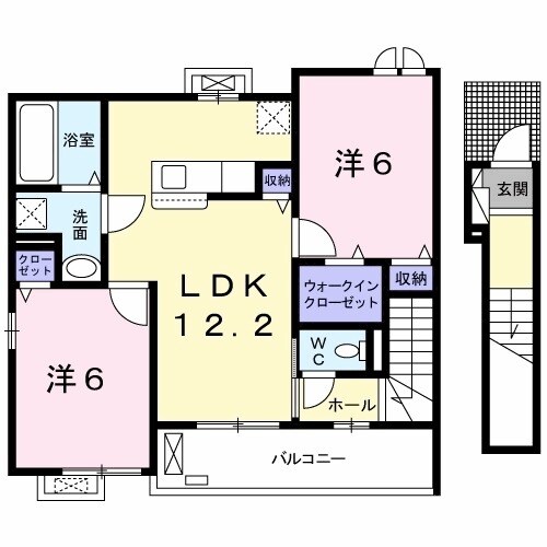 ラ ポルテ ルージュIVの物件間取画像