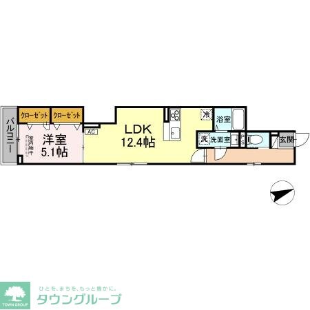 D-ROOM八幡町の物件間取画像
