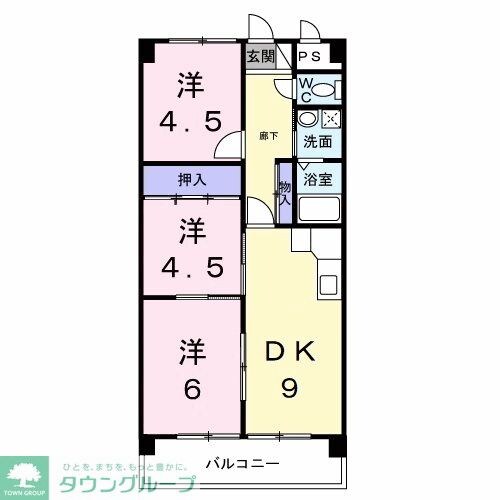 ファミーユ旭の物件間取画像