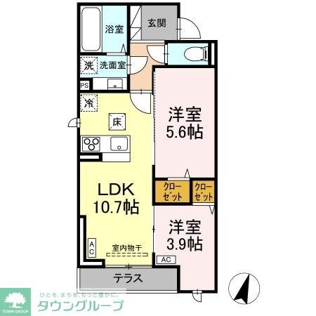 D-ROOM松木の物件間取画像