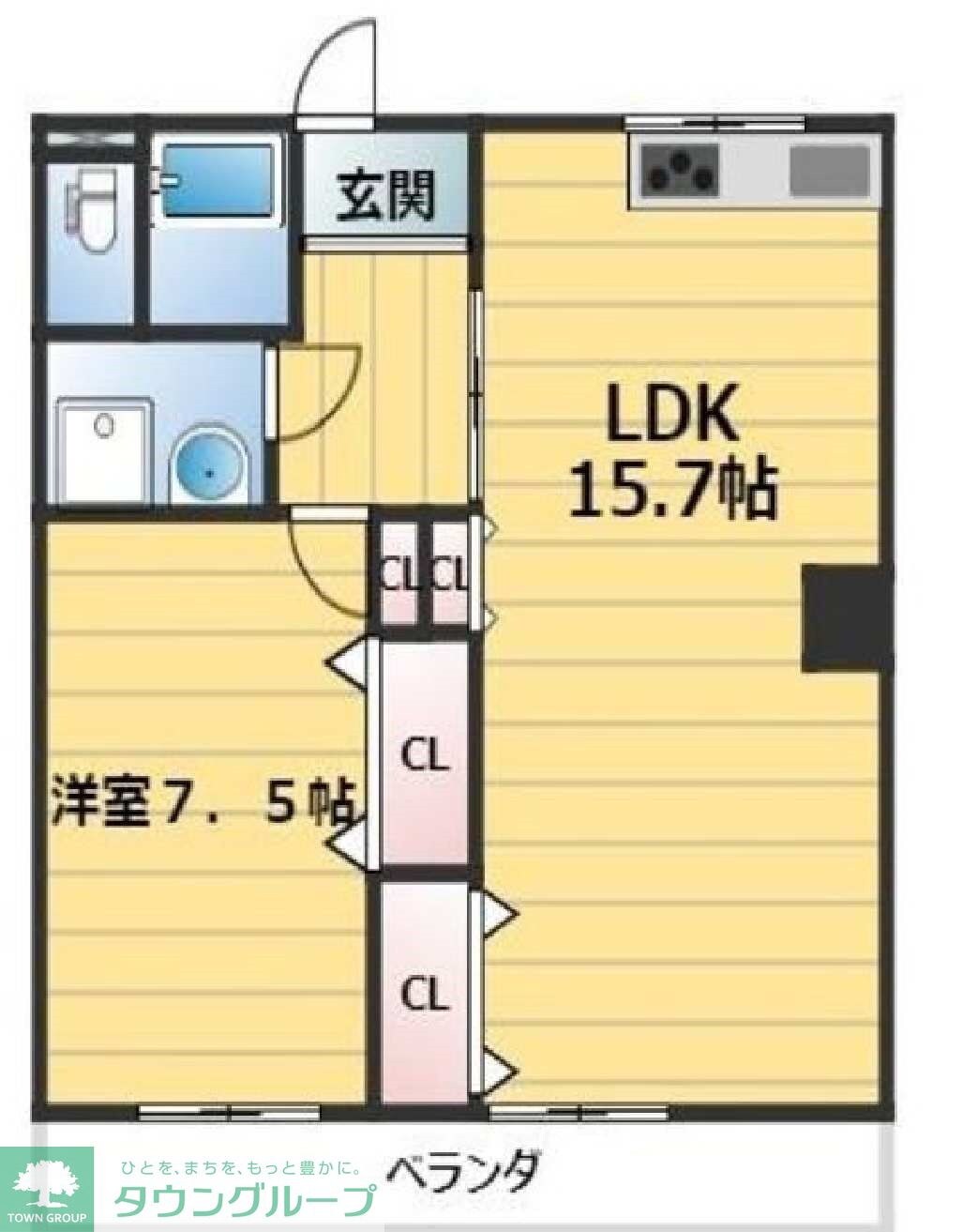 ヤトダハイツの物件間取画像