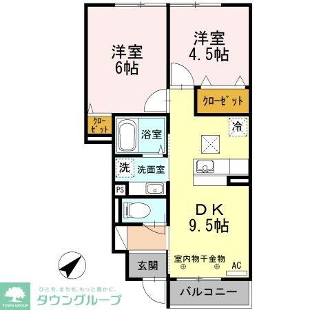 カサヴェールの物件間取画像