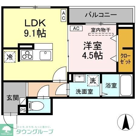 D-ROOM元横山町の物件間取画像
