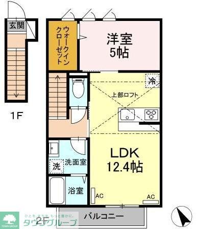 DHCR淵野辺の物件間取画像