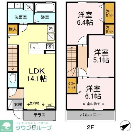 アーク・ド・ルミエールIIの物件間取画像