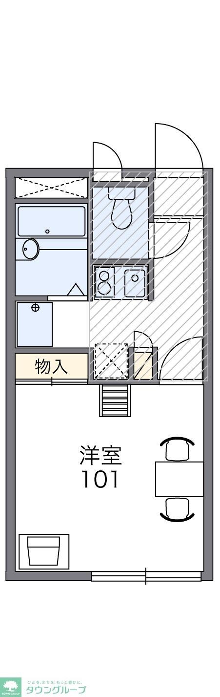 レオパレス北町の物件間取画像