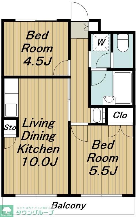 マンションハラエビルの物件間取画像