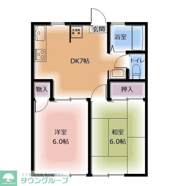 メープルハイツの物件間取画像