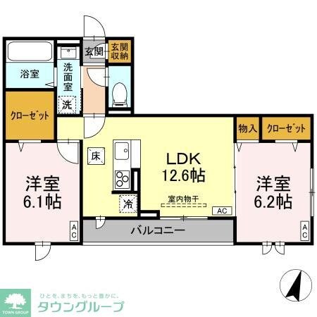 ビューテラスIIの物件間取画像