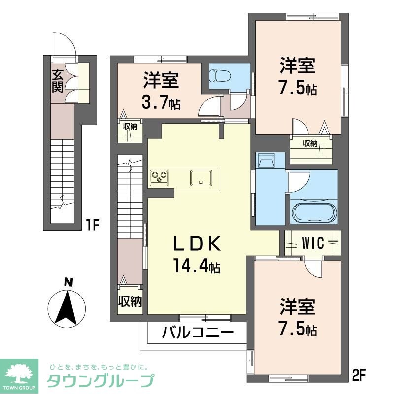 リラフォート元町の物件間取画像