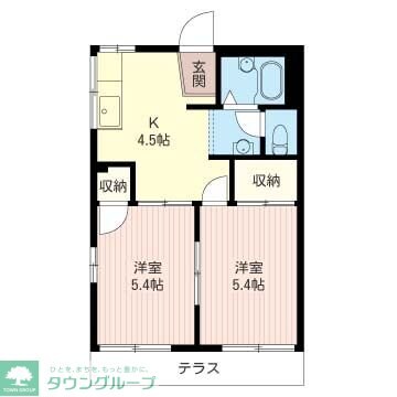 エステート851の物件間取画像